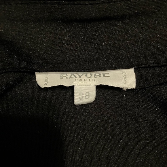 Vintage RAYURE Paris Black Top - Picture 13 of 14